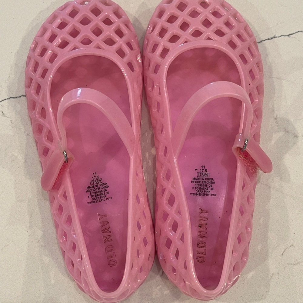 NEW Old Navy Toddler Girls Jelly Shoes Pink size 11
